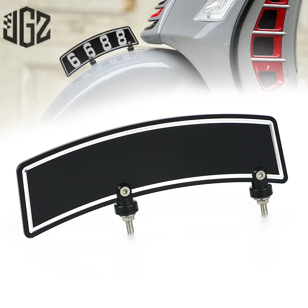 Motorcycle CNC Aluminum Front Fender License Plate Holder Number