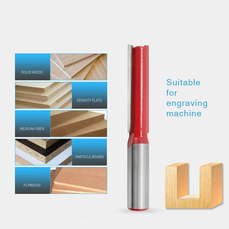 LAMEZIA 1/2" Handle Lengthen Directly Alloy Cutter Head Carpentry Slotting Tool Carving Machine Tooth Blades For Woodworking