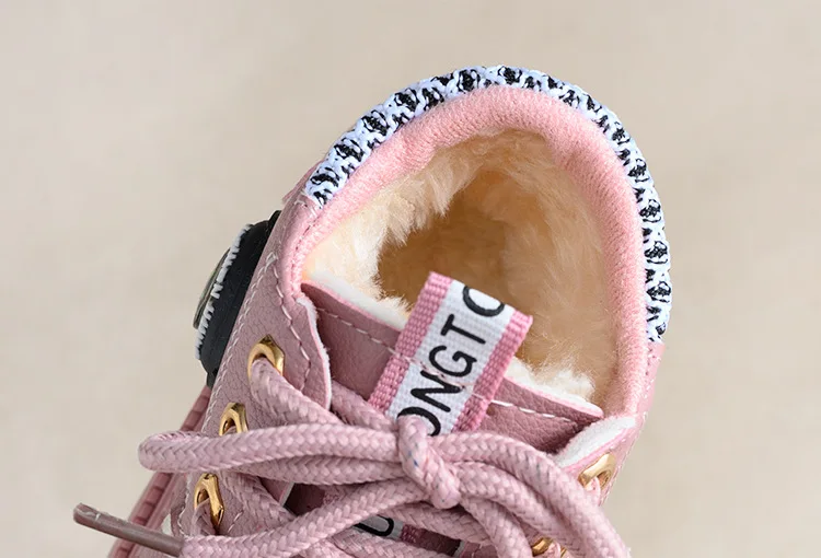 Осень и зима новая детская обувь гладкие минималистичные зимние ботинки для мальчика водонепроницаемые и удобные зимние ботинки для маленьких девочек