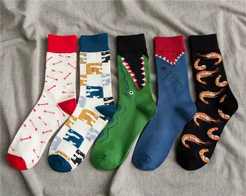 

5 Pairs Spring thin knee socks women's day retro color long leg socks velvet solid color ladies stockings