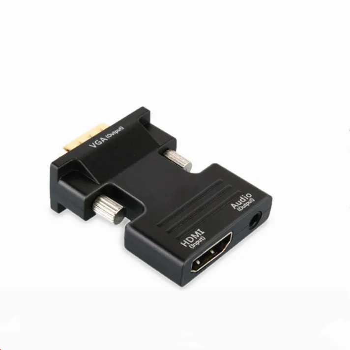 1080P HDMI в VGA адаптер цифро-аналоговые аудио и видео конвертер кабель для ПК ноутбук ТВ коробка проектор с аудио кабелем