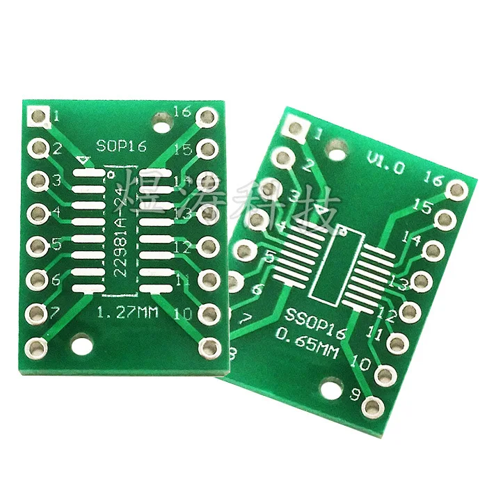 

SOP16 SSOP16 TSSOP16 Patch Turn Direct Plug Dip 0.65/1.27 Mm Adapter Plate