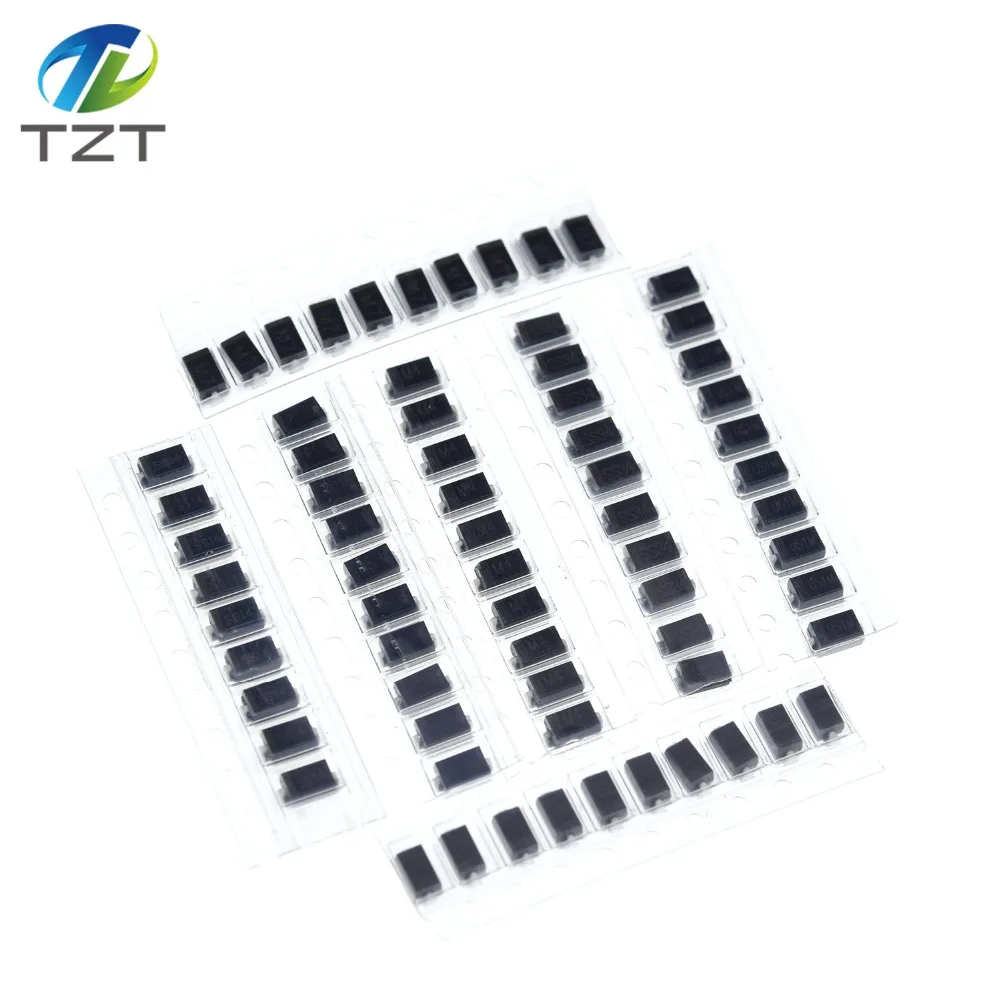 70 шт./лот SMD M1 1N4001 M4 1N4004 M7 1N4007 SS14 US1M RS1M SS34 7 ценности* 10 шт. комплект диод Шоттки комплект пакет посылка