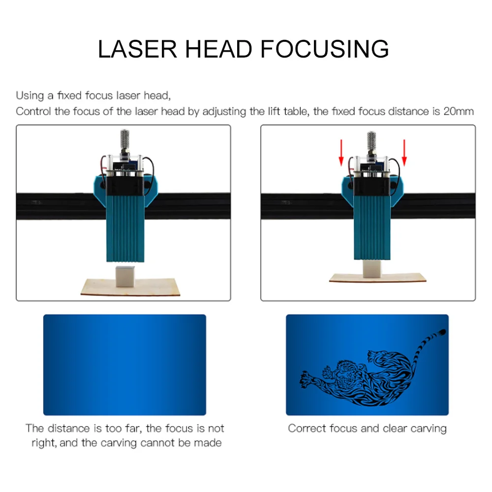 40w Laser Module Tt-5.5s Laser Head Ld+fac 5.5w 450nm Continuous Laser High  Precision Cut Engraver With Focus Block Slide Module - 3d Printer Parts &  Accessories - AliExpress