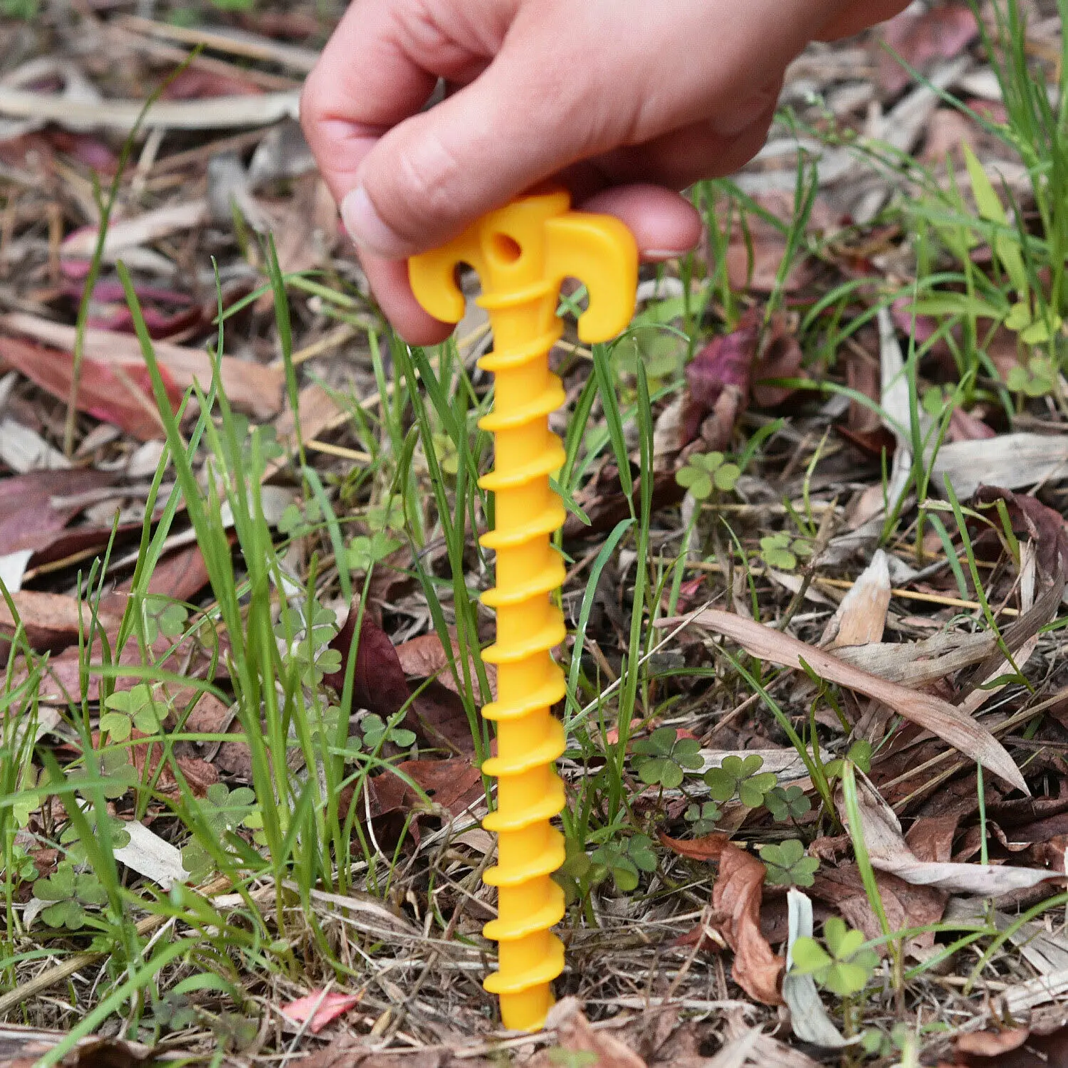 

10pcs Plastic Stakes Outdoor Camping Tent Stakes Pegs Support Ground Nails Tent Peg Screw Anchor Shelter 2019 New