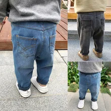 Детская одежда для младенцев весенняя одежда для малышей универсальные трикотажные ковбойские шаровары для мальчиков модные штаны для девочек повседневные брюки