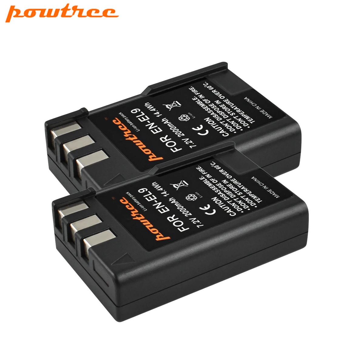 2 BATTERY Аккумулятор Powtree 2000 мАч EN-EL9 EN EL9 EN-EL9a EN EL9a для камеры Nikon+ зарядное устройство для Nikon EN-EL9a D40 D60 D40X D5000 D3000 - Цвет: 2 BATTERY