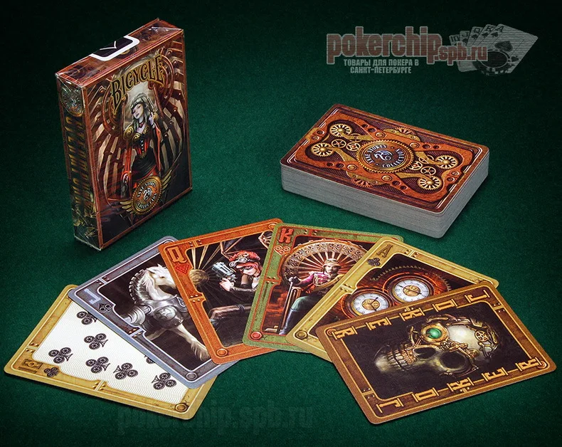 Bicycle steampunk Велосипед стимпанк игральные карты USPCC колода волшебные игры Волшебные