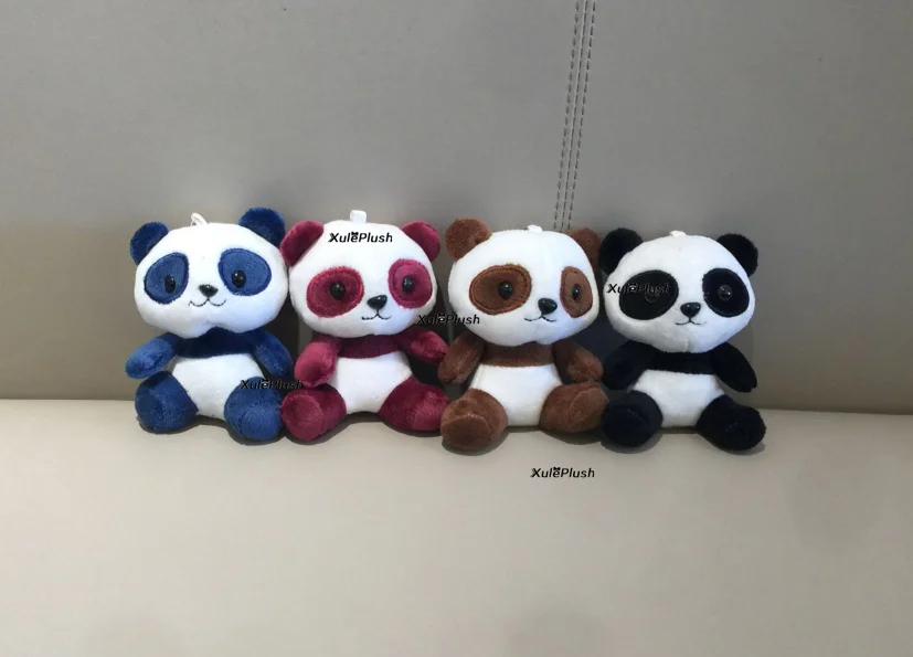 Игрушка панда, размер 4-13 см, кукла панда, плюшевая мягкая игрушка для ключей и подарок, подвесные плюшевые игрушки, свадебный букет, игрушка кукла