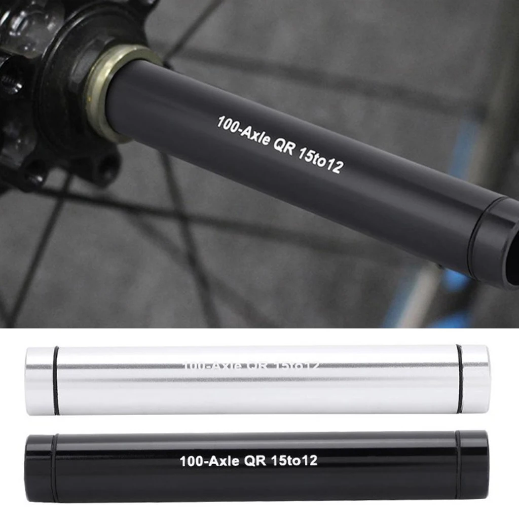 Bike Hub Thru Axle Adapter Front Fork 15mm to 12mm Conversion Barrel Bike Hub Thru Axle Adapter Front Fork 15mm to 12mm Conversion Barrel