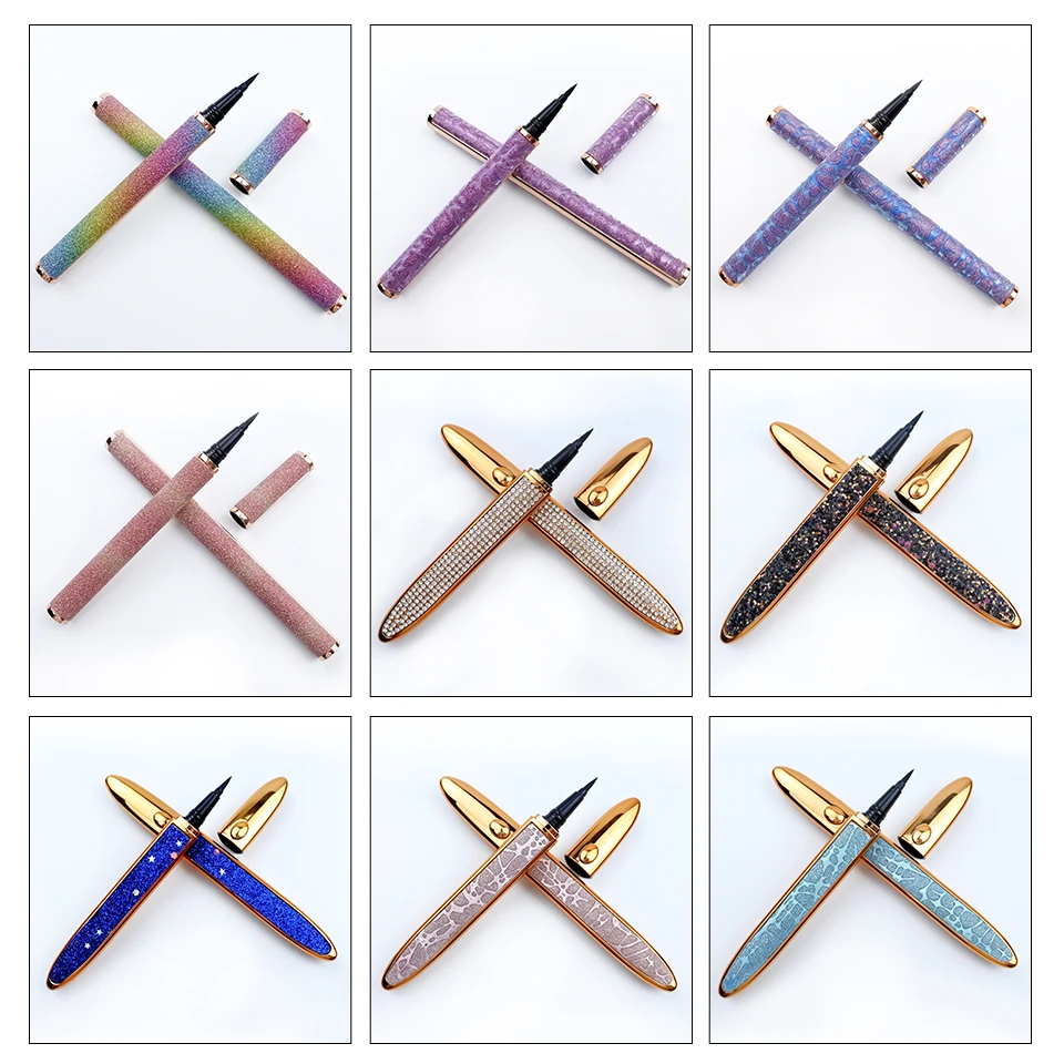 RED SIREN Lash Glue Pen Wholesale Black Liquid Eyeliner Glue Pen  Magnetic Eyeliner Private Label Cosmetics Eye Liner 6