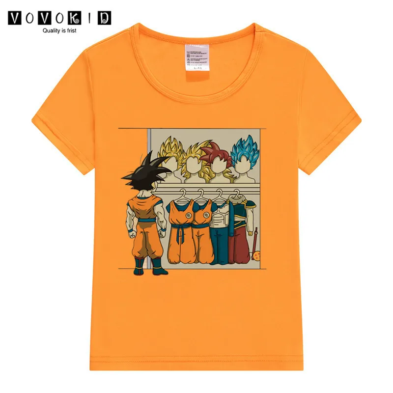 Футболка с принтом «Dragon Ball Z Super Son Goku» для маленьких девочек и мальчиков детская футболка с принтом «Король льва» рубашка на День Благодарения