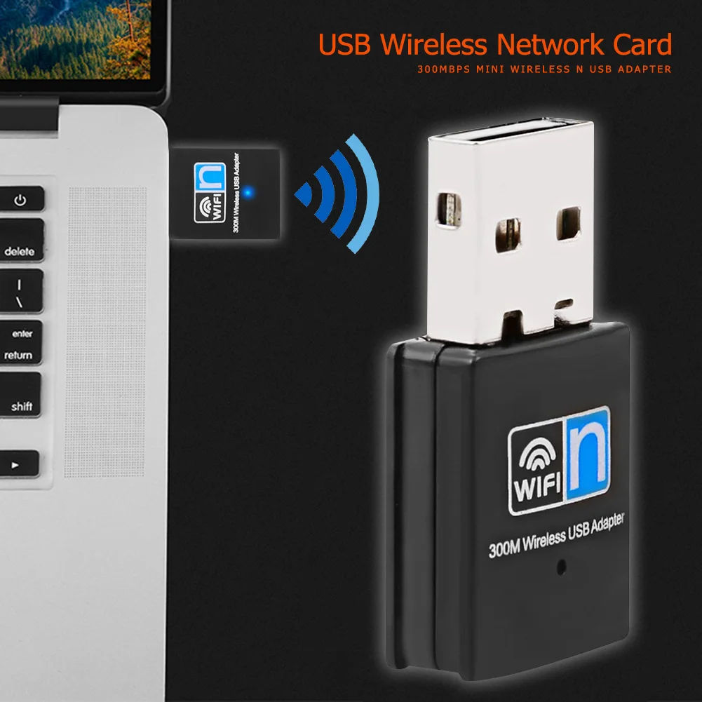 USB WiFi Адаптер 300 Мбит/С 2,4 ГГц USB 2,0 Wi-Fi Модем 802,11 N/G.