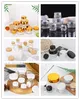 1pcs 5g/10g/15g/20g/30g/50g/60g/100G Glass Refillable Bottles Travel Face Cream Lotion Cosmetic Container Empty Makeup Jar Pot 5