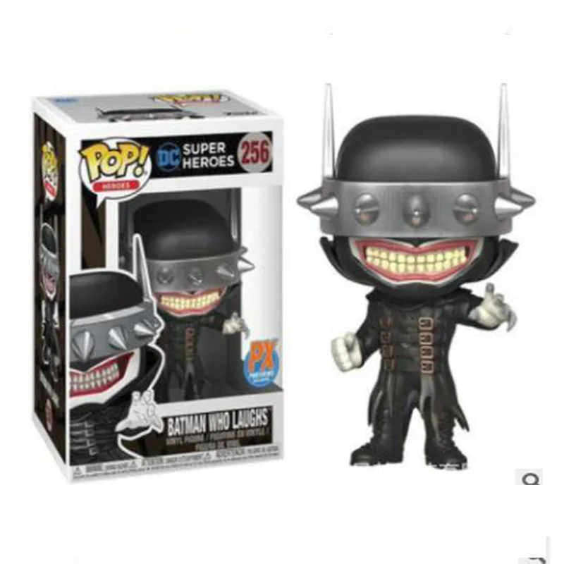 256 FUNKO POP DC SUPER HEROES Джокер Лига Справедливости Бэтмен кто смеется 256# виниловые фигурки Коллекция Модель игрушки - Цвет: 256
