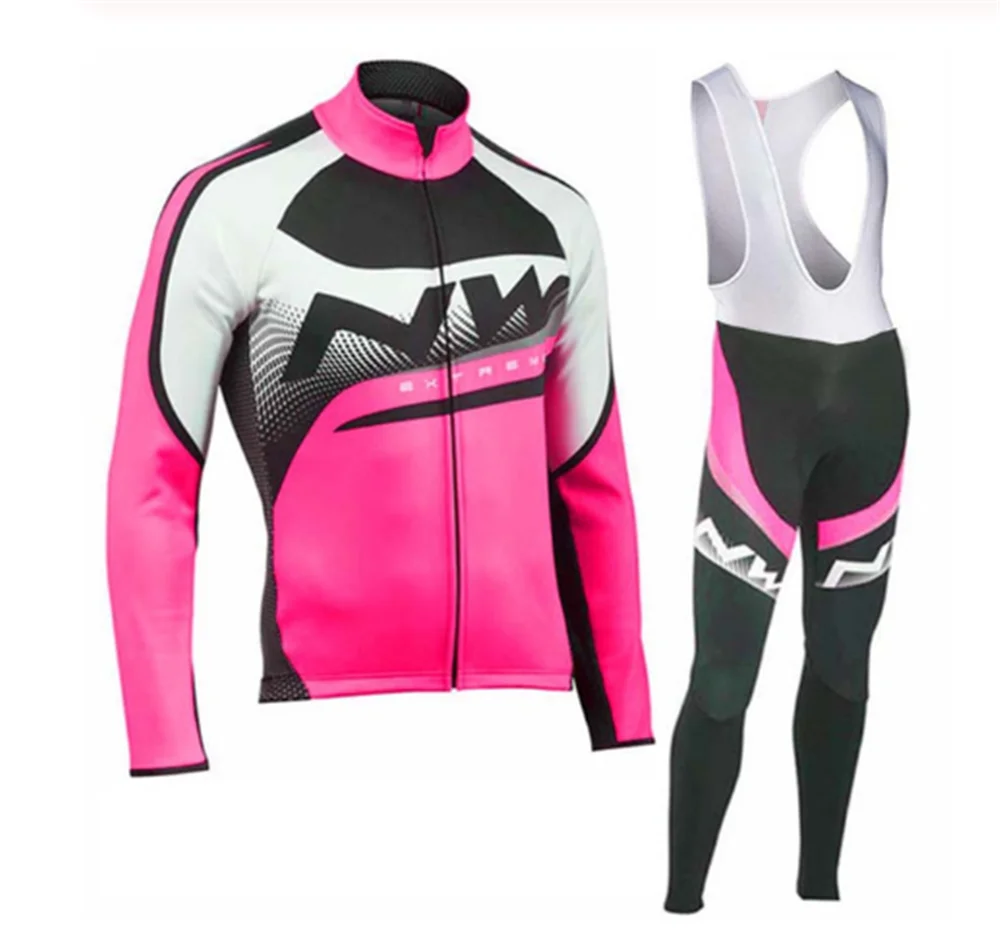 Northwave комплект одежды для велоспорта с длинными рукавами NW Pro team Jersey мужской костюм дышащий Открытый спортивный велосипед MTB Одежда paded 3 - Цвет: 14