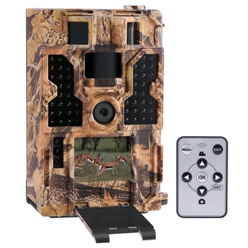 

TOMSHOO Trail Camera 20M 1080P 30fps Hunting Camera with 32pcs 850NM IR LEDs Night Vision 0.2s Trigger Time 20m Range