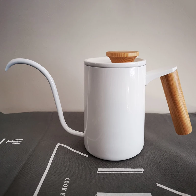 

Gooseneck Stainless Kettle Pour-over Kettle For Coffee And Tea 20 oz/600ml Rosewood handle Stainless Steel Coffee Pot