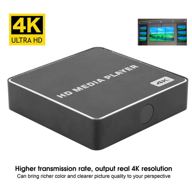 Mini reproductor multimedia USB de alta definición, 1080P, 4K, 100-240V,  admite modos de salida de pantalla horizontal, vertical e invertida -  AliExpress