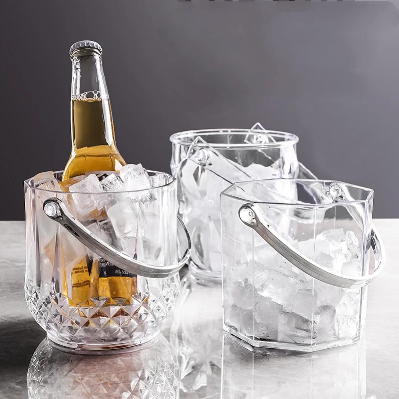 New Acrylic Ice Bucket Bar Wine Champagne Beer Party Ice
