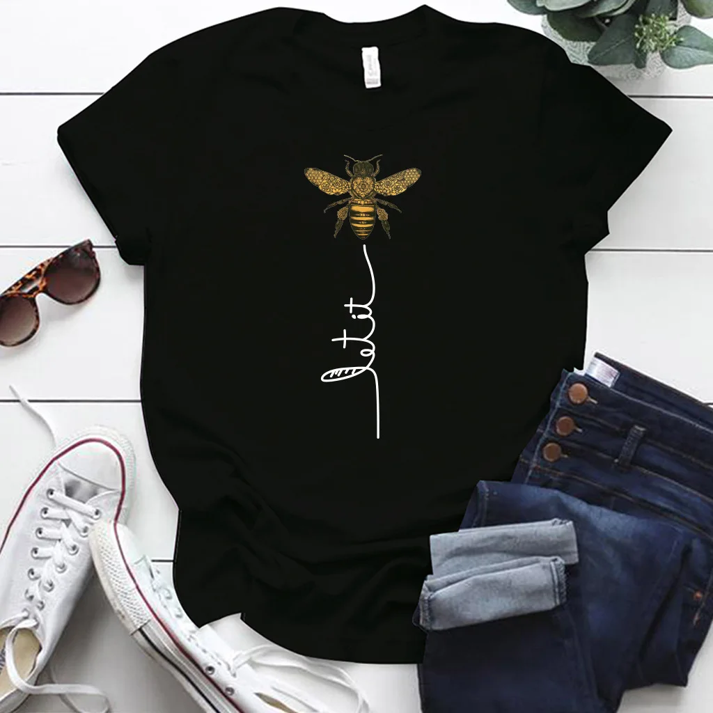 2020 Elephant sunflower print tshirt women casual short sleeve o neck tee tops for female cartoon cute t-shirts femme clothings