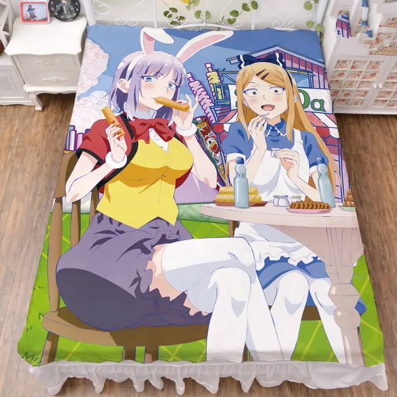 Ноября обновление для костюмированной вечеринки по японскому аниме dagashi kashi Хотару шидарэ сексуальная девушка кровать из молочного шелка лист& одеяло летнее одеяло 150x200 см