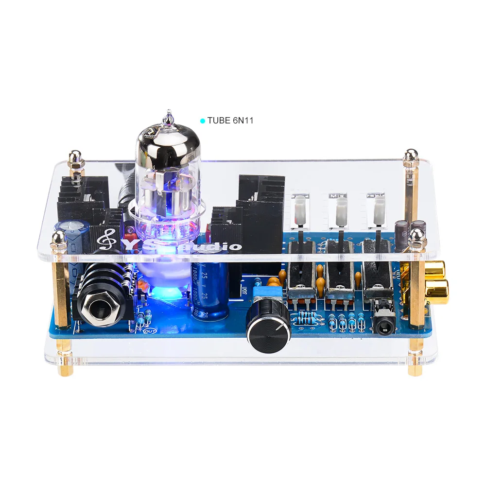 US $42.55 AIYIMA 6N11 Tube Headphone Amplifier Stereo Class A Audio Amp Tube Preamplifier Amplifier With Tone Adjustment For Home Theater