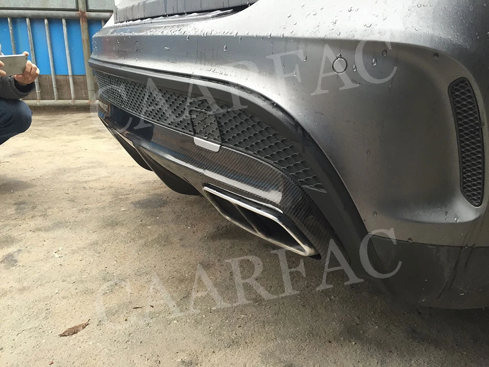 Диффузор для губ заднего бампера из углеродного волокна для Mercedes Benz GLA X156 GLA45 O style