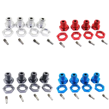 

RC Car Alum Wheel Hub Nuts 17mm Hex Nuts Threadlock Replace 5353 for TRAXXAS E-REVO Off-Road Climbing Car