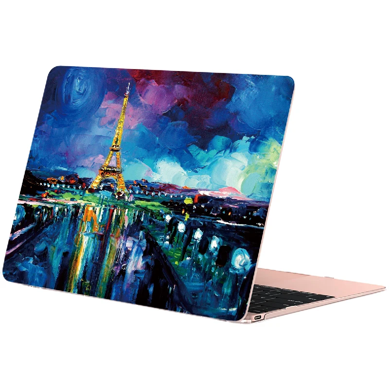 Жесткий чехол с принтом для Macbook Air, 11, 13 дюймов, чехол Pro, 13, 15, 12, сумка retina, матовый чехол, масляная оболочка, сенсорная панель, ID дизайн, A1932, прозрачный