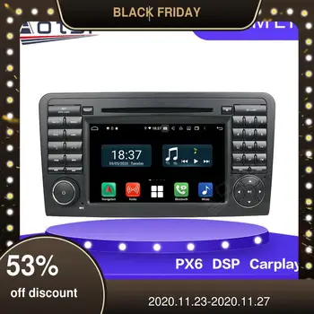 

Car Android DVD Player For Mercedes Benz ML W164 Class 2004-2012 Multimedia Radio Stereo PX6 Car GPS Navigation 4G LTE WIFI BT