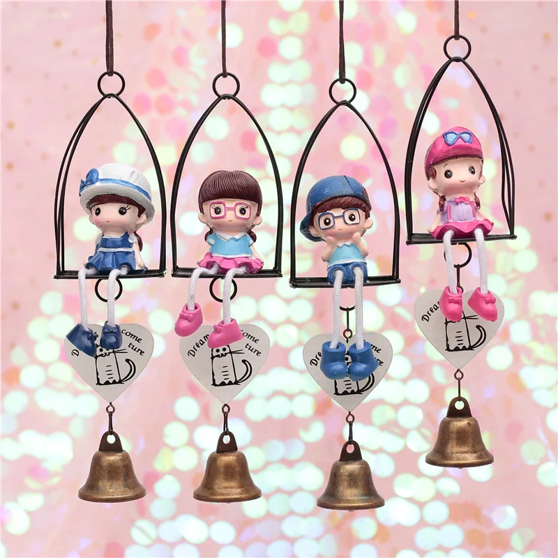 

Japanese style creative door couple hanging feet gift wind chimes decoration room pendant charm cute bedroom small ornaments