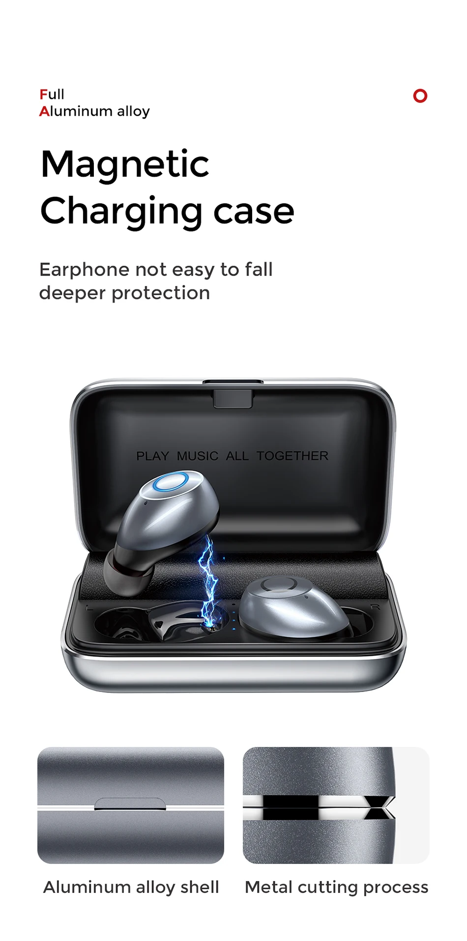 Joyroom TWS Bluetooth V5.0 гарнитура спортивные беспроводные наушники 3D стерео наушники вкладыши двойной микрофон с микрофоном зарядная коробка
