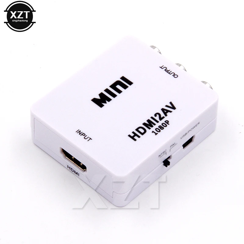 HD 1080P HDMI кабели AV / RCA CVBS адаптер HDMI2AV L/R видео мини конвертер для TV PS3 компьютера ПК