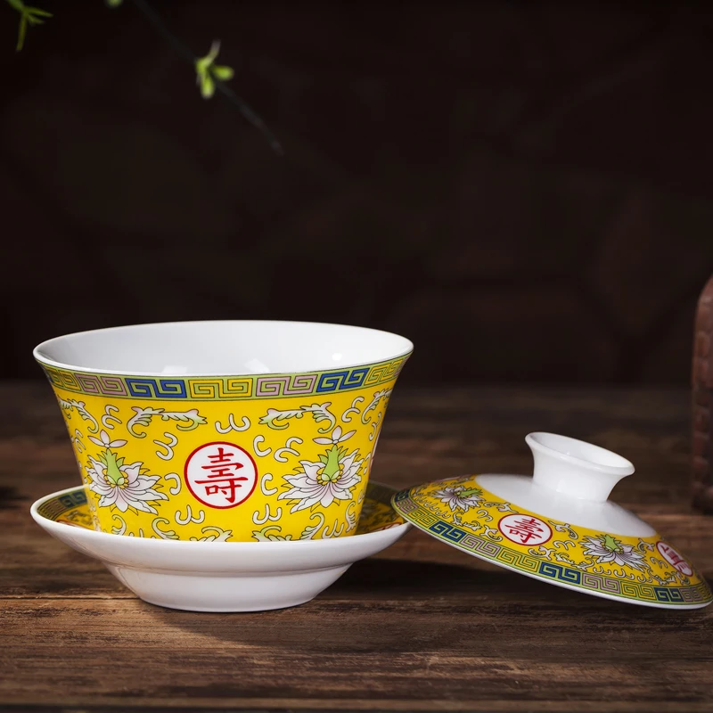 240 мл Gaiwan керамическая фарфоровая чайная соусница для тарелки Обложка набор пиалы для чая Посуда для чая кухонная посуда для питья мастер рукоделье чашка украшения подарки