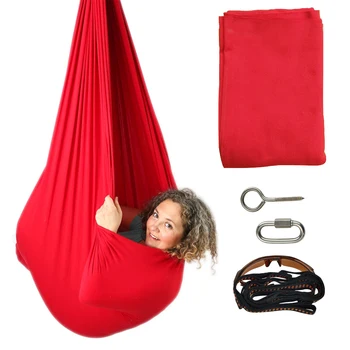 

Quility Indoor Therapy Swing for Kids with Special Needs Lycra Snuggle Swing Cuddle Hammock for Children