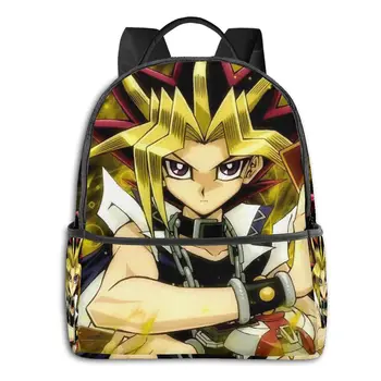 

Yu-Gi-Ohꬁ Muto Game 3D Print Student School Backpack Popular Game Girls Boys School Book Bags Custom