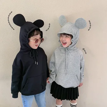 

Kids Baby Clothes Set Big/little Sister Brothers Rabbit Ear Hoodies Family Matching Clothes Outfit Fall Winter Full Look Hooded