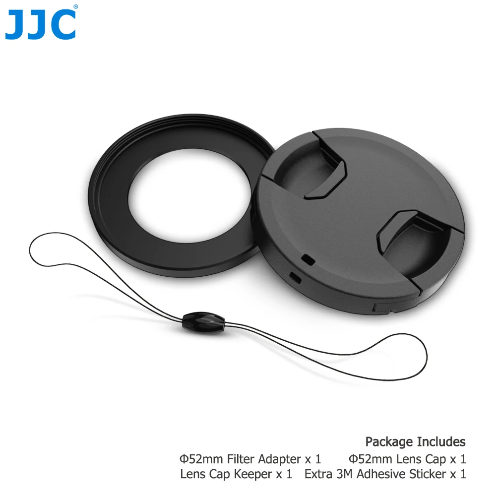 JJC 52 мм адаптер фильтра и крышка объектива Комплект с держателем крышки объектива для камер sony RX100M5A RX100M5 RX100M4 RX100M3 RX100M2 RX100