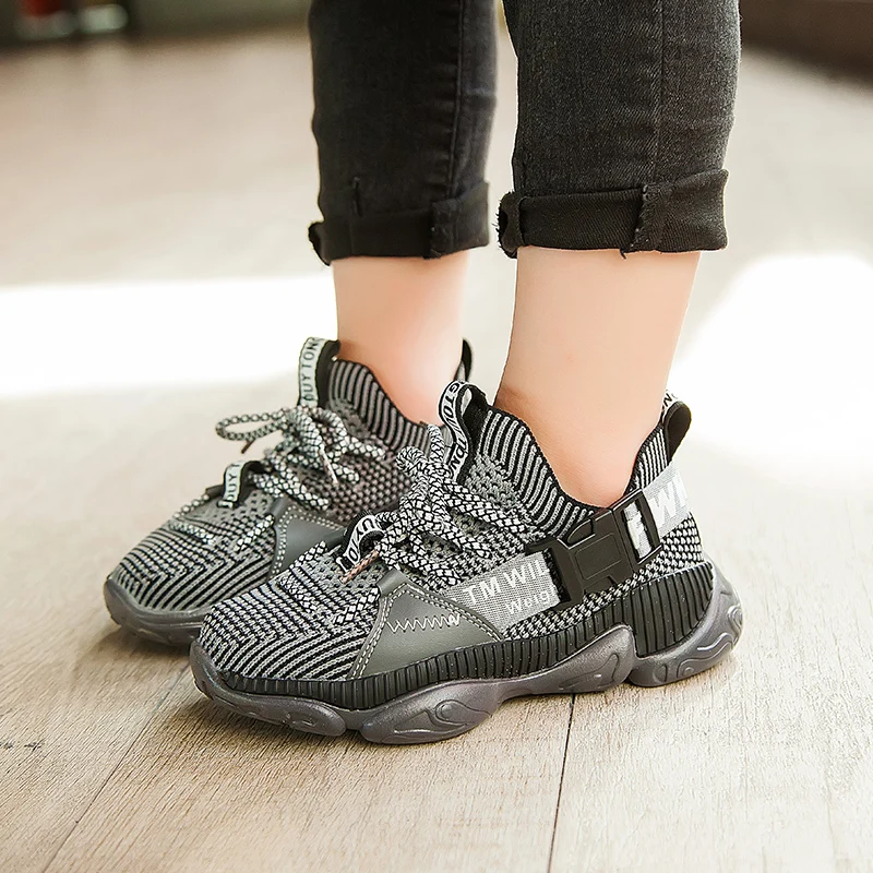 Lace-up Kids Sneakers For Children Casual Shoes Boys Sneakers Girls Shoes Buckle Strap Fashion Outdoor tenis infantil menino