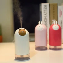 280ml Cartoon Rabbit USB Humidifier Ultrasonic Air Humidifiers Mist Maker Mini Animal Air Purifier Desktop Decoration gxz energy bottle usb ultrasonic humidifier 1200mah battery led lights air humidifiers mist maker mini home cup air purifier
