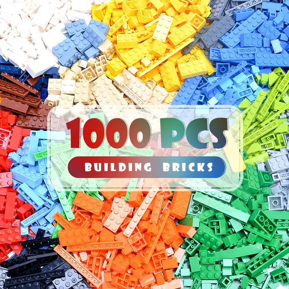 1000/500/300 шт мелкие частицы Кирпичи более 10 размеров Классический Ранние обучающие