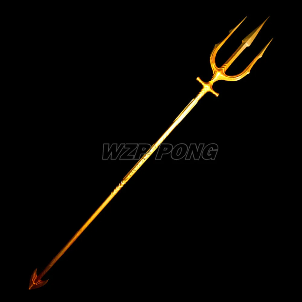 210 см 1:1 Лига Справедливости Aquaman Arms Косплей Golden Trident фигурка куклы игрушки