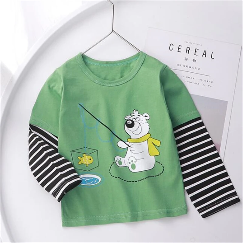 Special Price Shirt Kids Spring Long-Sleeve Boys Cotton Fashion Children's Autumn Tops Tee NRwoepzxWXo
