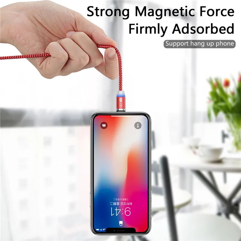 GTWIN 3M Magnetic USB Cable Fast Charging Type-C USB Cable Magnet Adapter Charger Micro USB Cable Cord For Samsung S10 S9 Plus