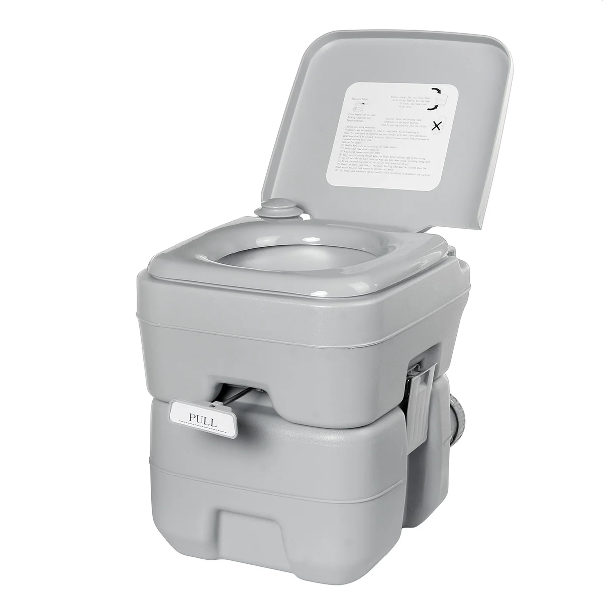 Portable Toilet 24L 6 Gallon Flush Travel Camping Outdoor/Indoor Commode Potty 