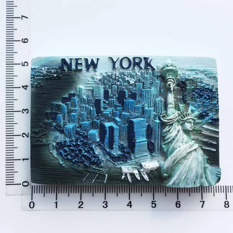Сувенирные магниты для холодильника Нью Йорк Лас Вегас США культура 3D Смола