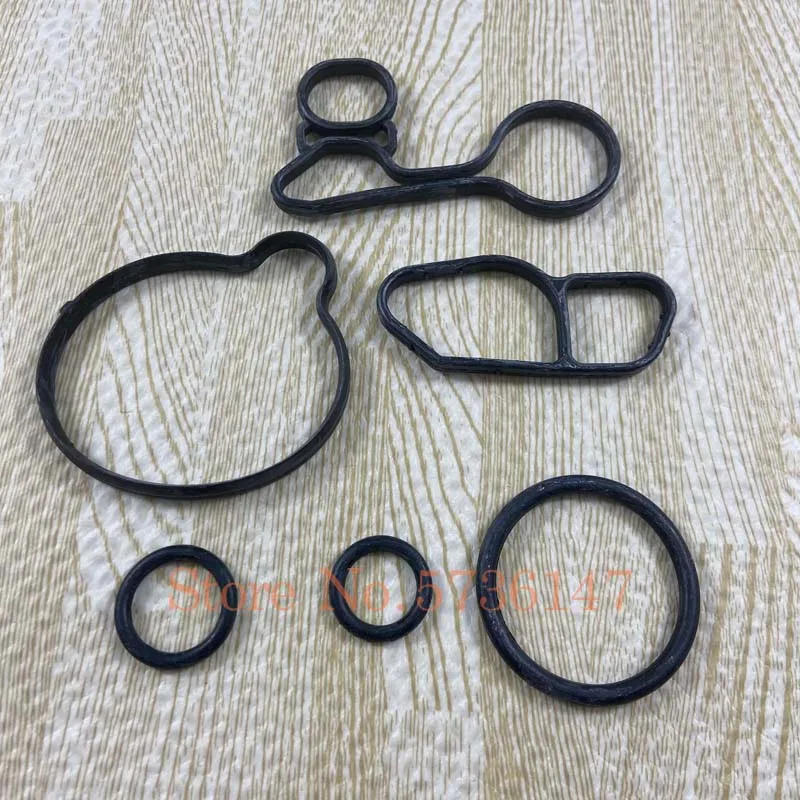 6PCS/Set Oil-Cooler Gaskets ON:55566784 55565385 55568536 55568539 Fit For Chevrolet Cruze Sonic Trax Encore 1.4T Astra oil cooler gasket