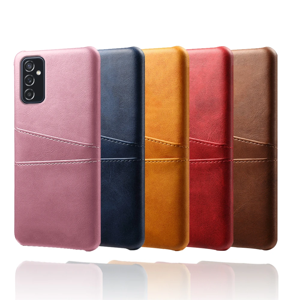 

Card Slots Cover For Samsung M52 5G M62 M32 M22 M12 4G Slim Retro PU Leather Case For Galaxy S21 Plus Ultra S20 FE 5G Capa Funda