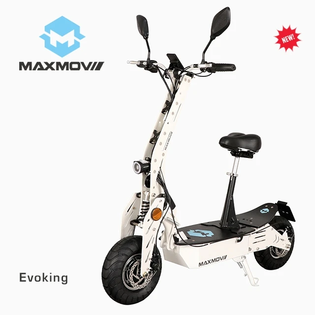 E-mark 1000 Вт Мотор Ступицы два колесный измельчитель складной электрический скутер германия со съемным сиденьем - Цвет: Белый